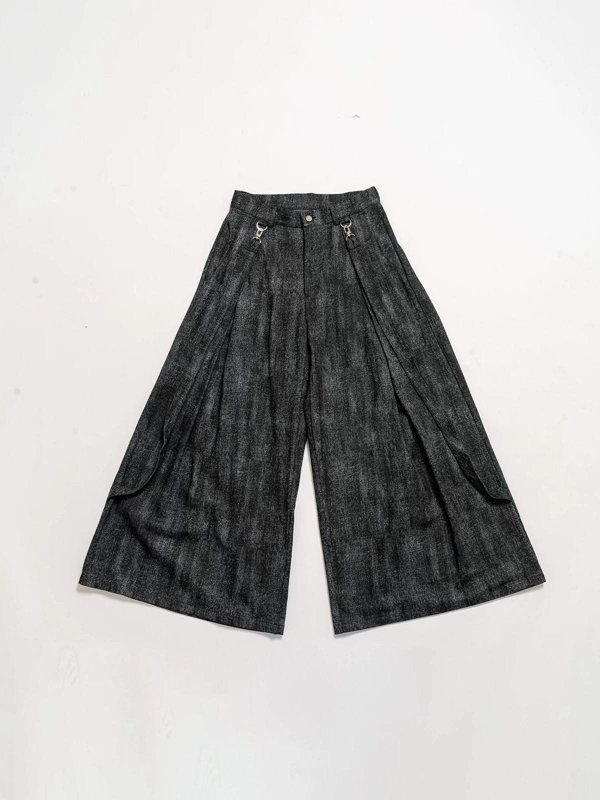Y2K Washed Loose Flared Denim Overalls