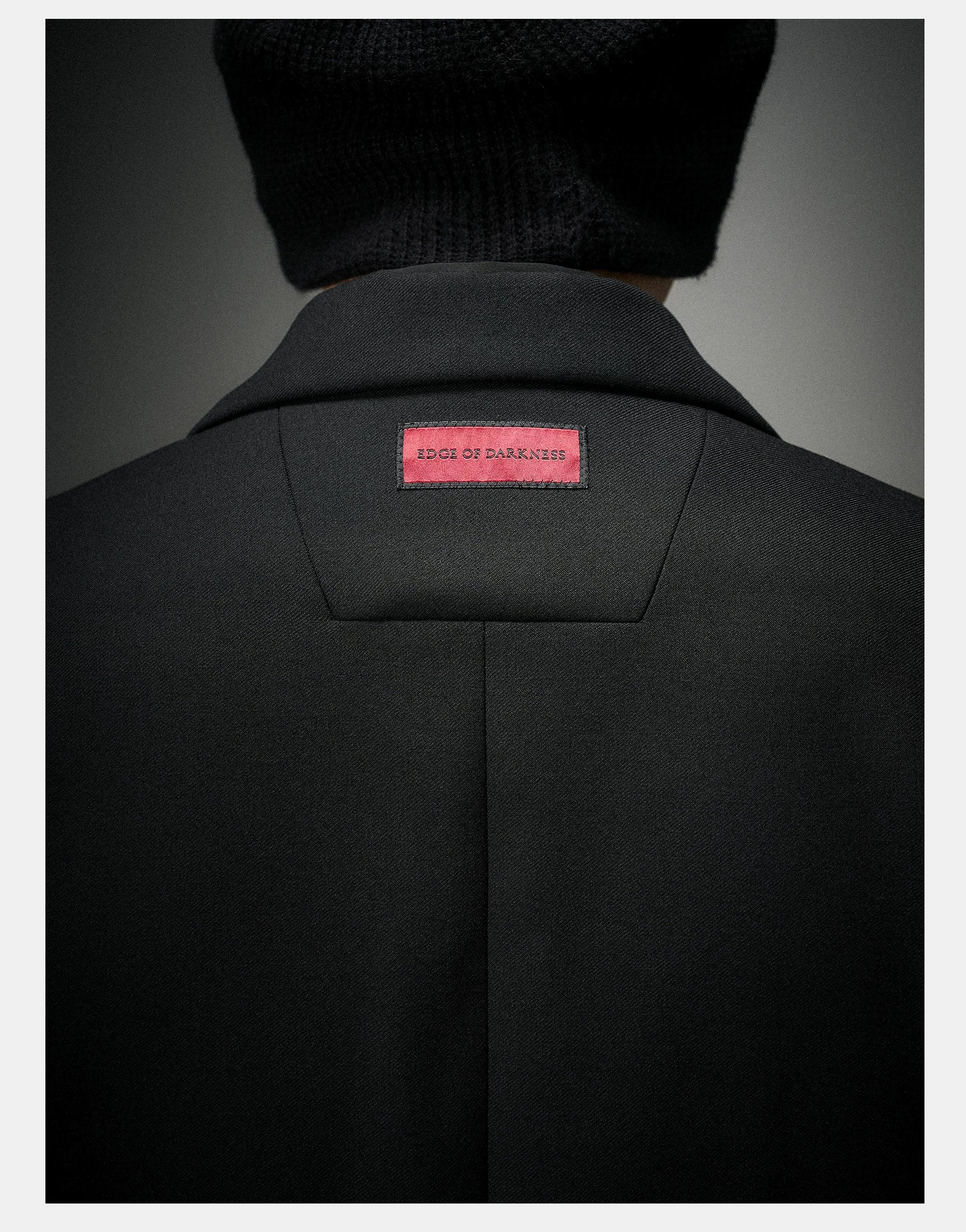 Structured Wool Blazer with Slits