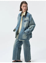 Turkish Washed Frayed Straight Jeans