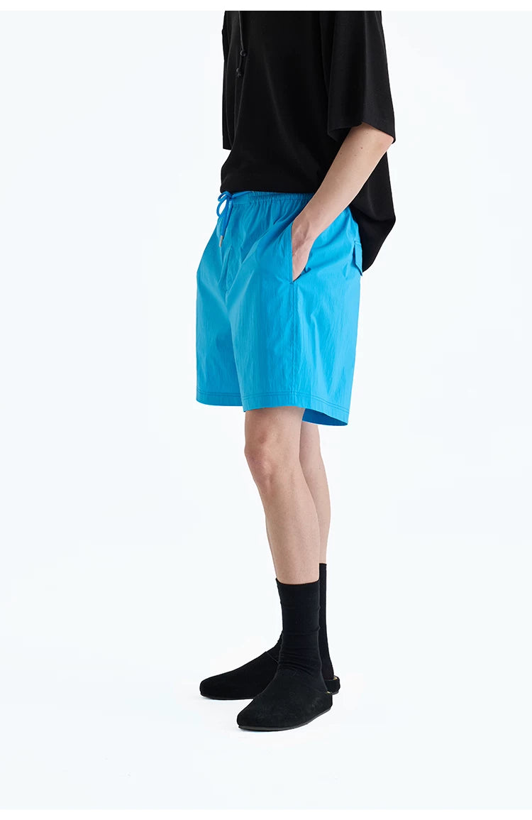 Supima Nylon Blend Drawstring Shorts