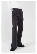 Men's Slim Striped Flared Casual Pants