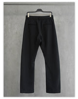 Matte Black Wrinkle-Resistant Dress Pants