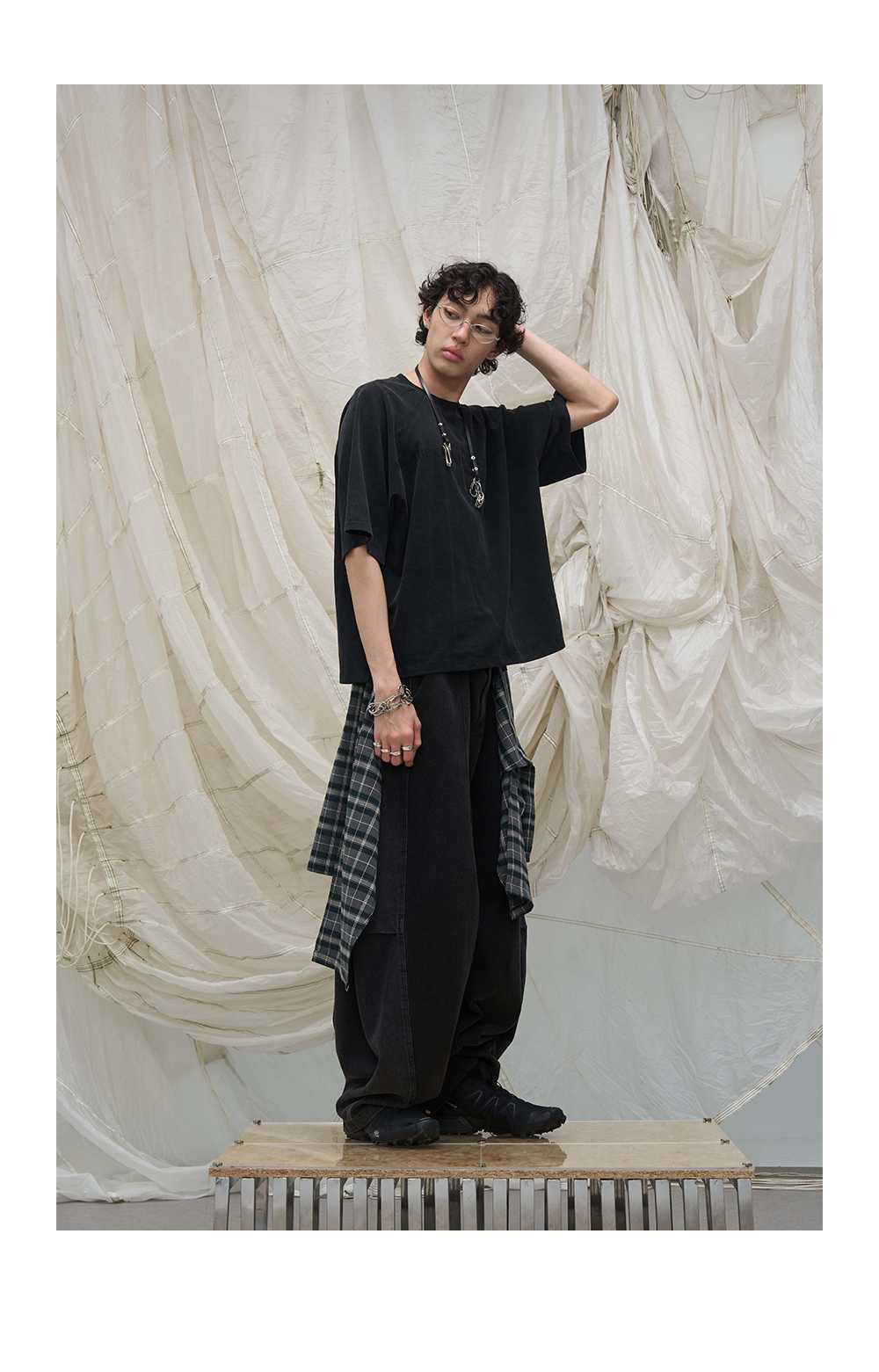 Washed Vintage Printed Slogan Tee