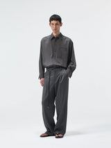120S Wool Blend Pocket Casual Shirt