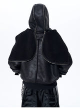 Men's Dual Hood Bomber Puffer Jacket