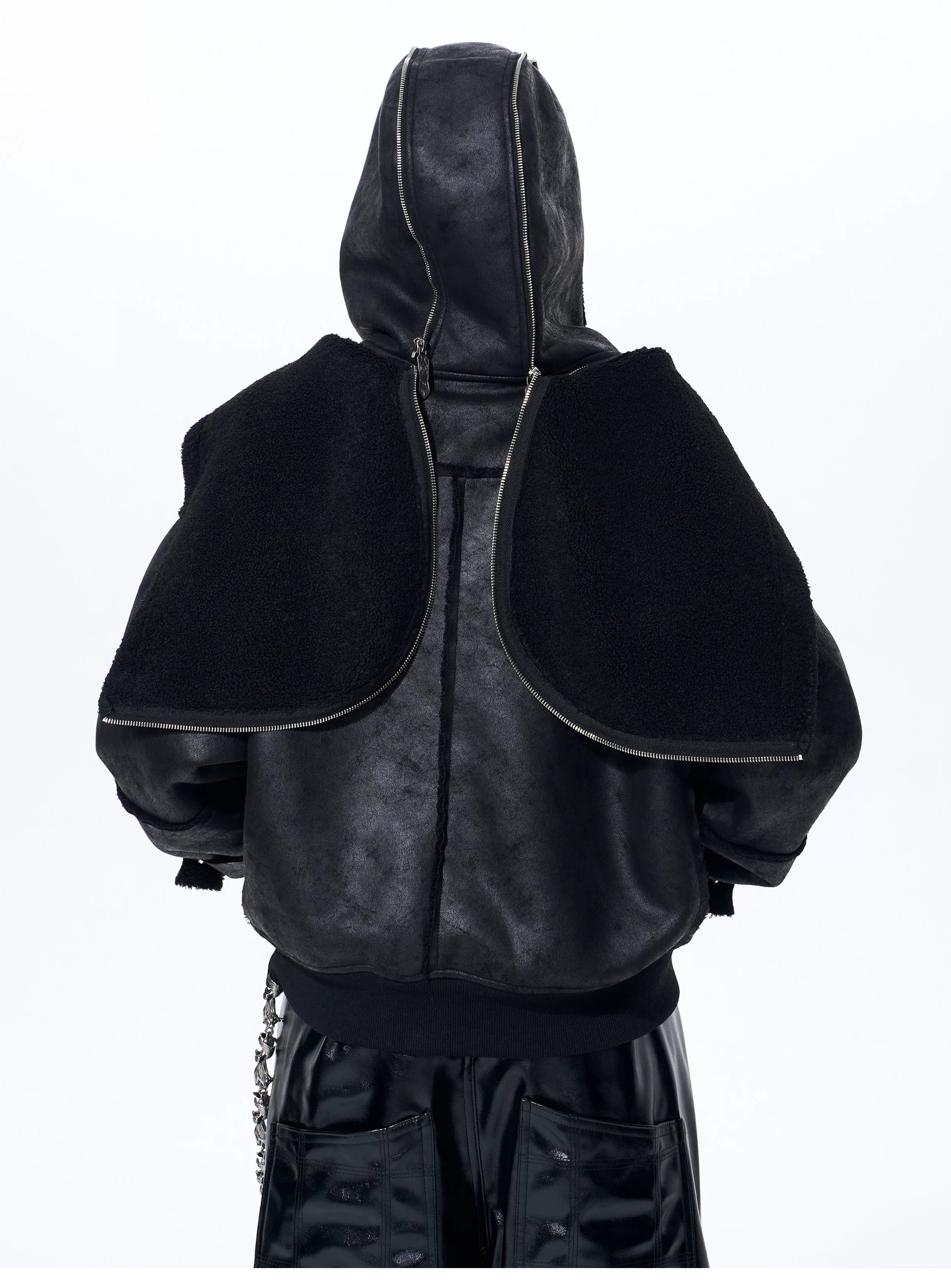 Men's Dual Hood Bomber Puffer Jacket
