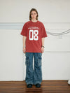 Clean Washed Wide Leg Cargo Jeans