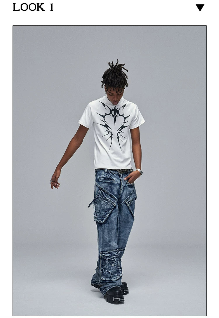 American Hip-Hop Printed Slim Tee