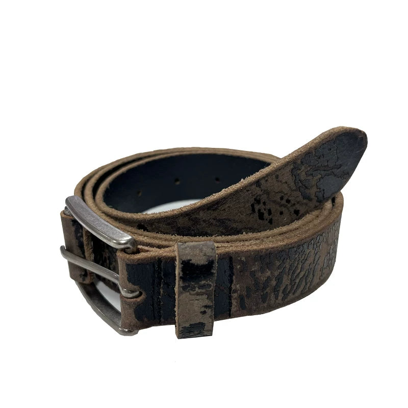 Vintage Cracked Full Grain Leather Belt