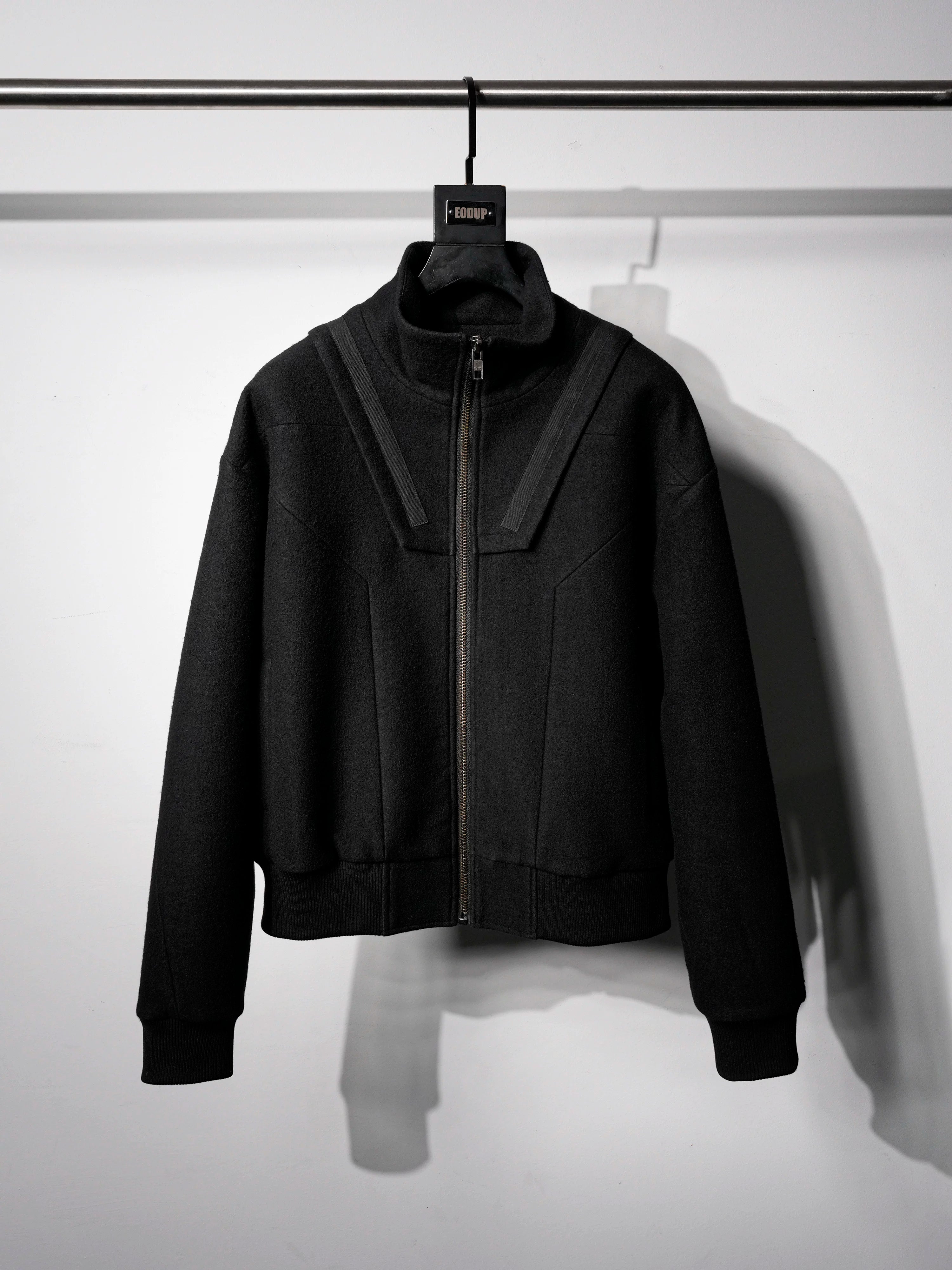 Australian Wool Stand Collar Puffer Jacket