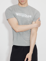 Structured Lightweight Printed Short Sleeve Tees