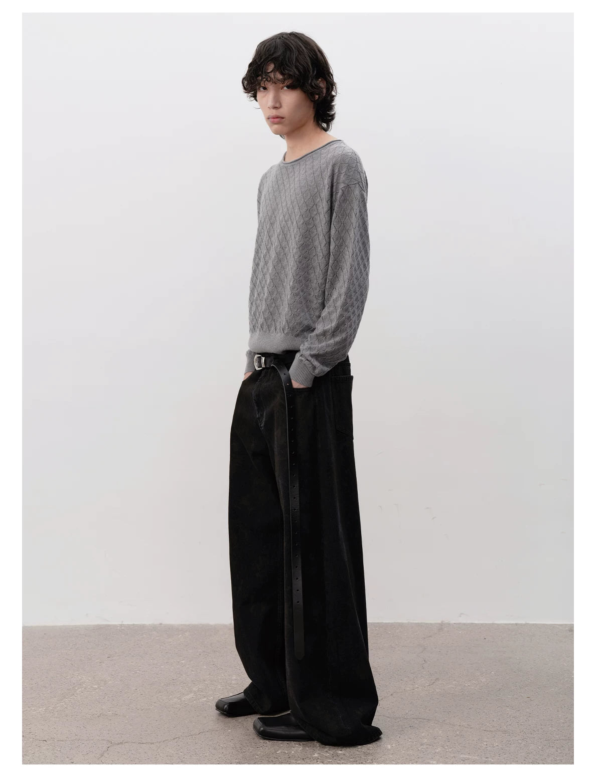 Vintage Washed Denim Banana Pants
