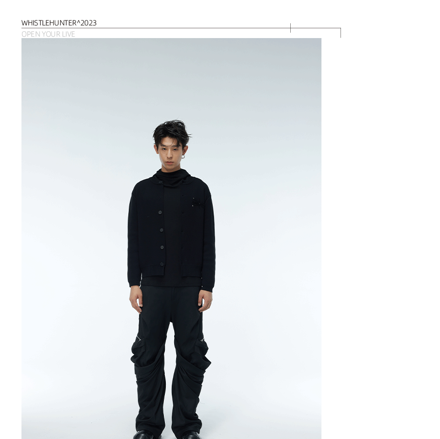 Rivet-Trimmed Two-Tone Cardigans