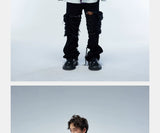 Couple's Loose Color-block Three-layer Collar Coat