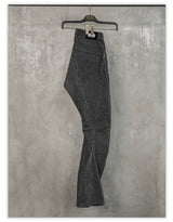 Dark Avant-Garde Deconstructed Stitched Blade Jeans