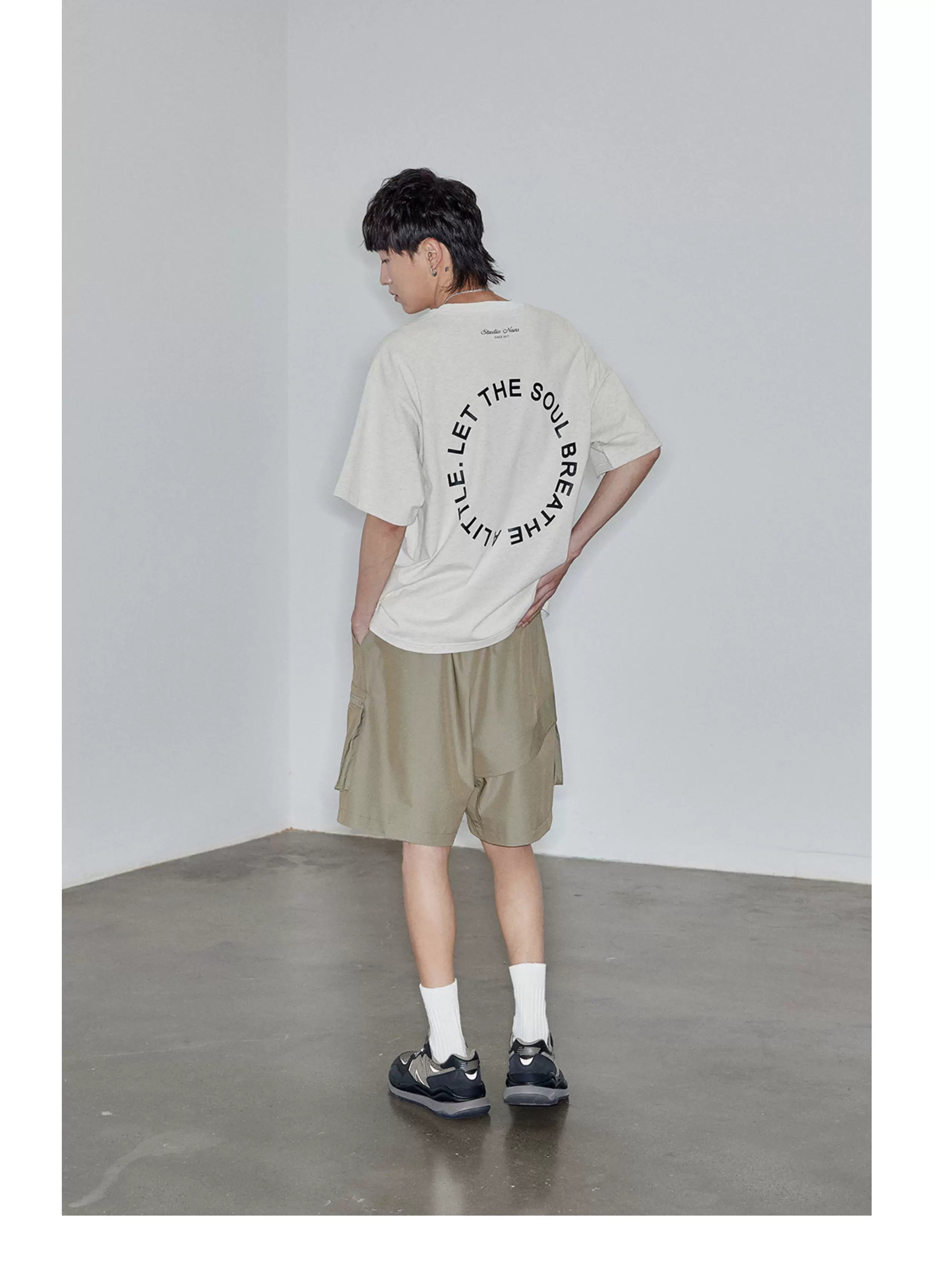 Magnetic Belted Elastic Multi-pocket Shorts