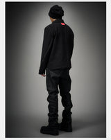 Dark Matte High Collar Zip Jacket