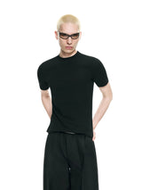 Stretchy Fitted Short Sleeve Crop Tee