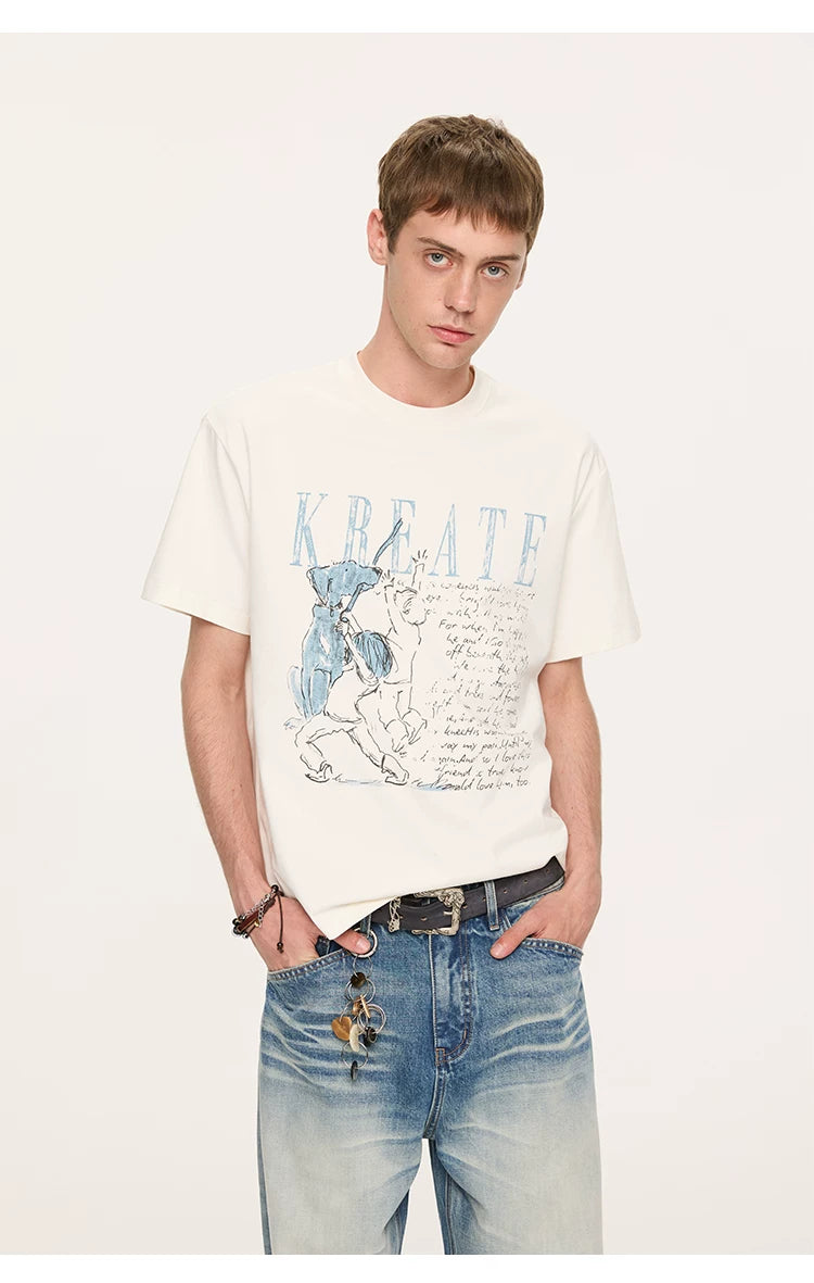 Men's Printed Sun Protection Tee