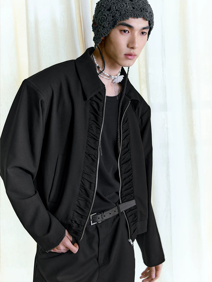 Boxy Fit Court Jacket YKK Zipper