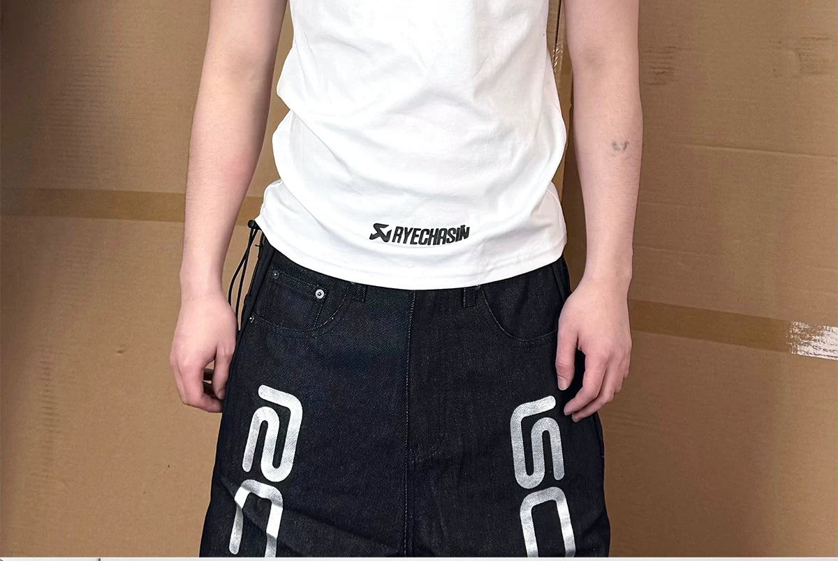 Motorcycle Graphic Print Cotton Tee