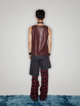Y2K Punk Lace-Up Plaid Cargo Pants