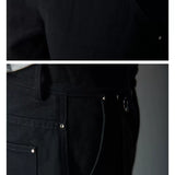 Double Pocket Rhinestone Washed Cargo Pants