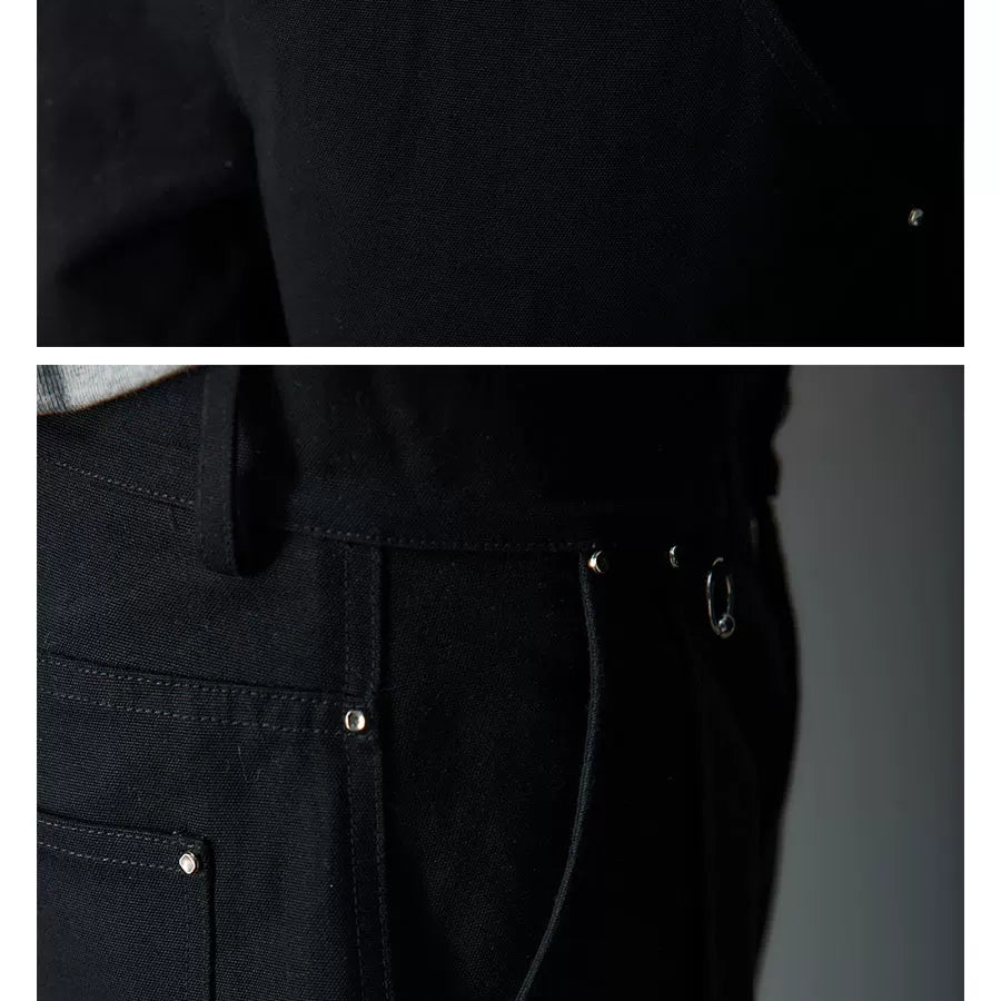 Double Pocket Rhinestone Washed Cargo Pants
