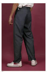 Men's Vintage Gray Wide Leg Pants