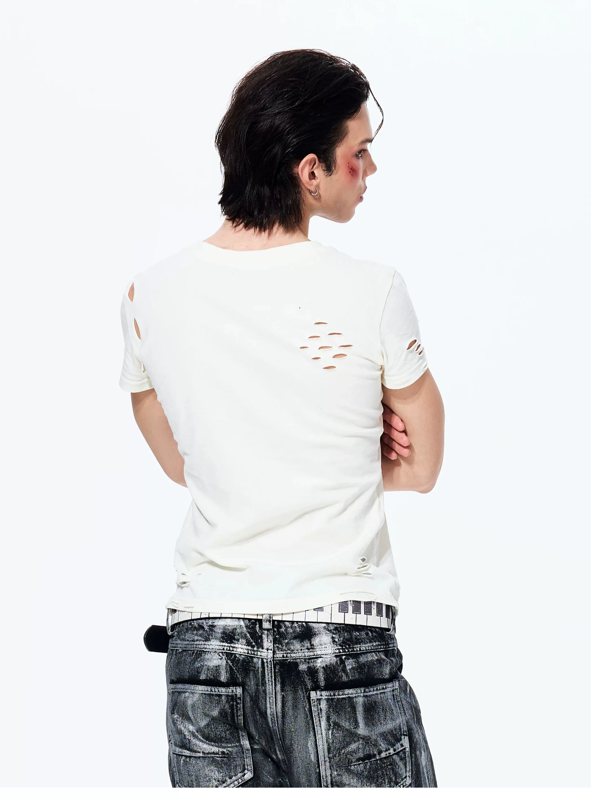 Men's Slim Skull Print Tee
