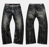 Vintage Dark Wash Curved Jeans