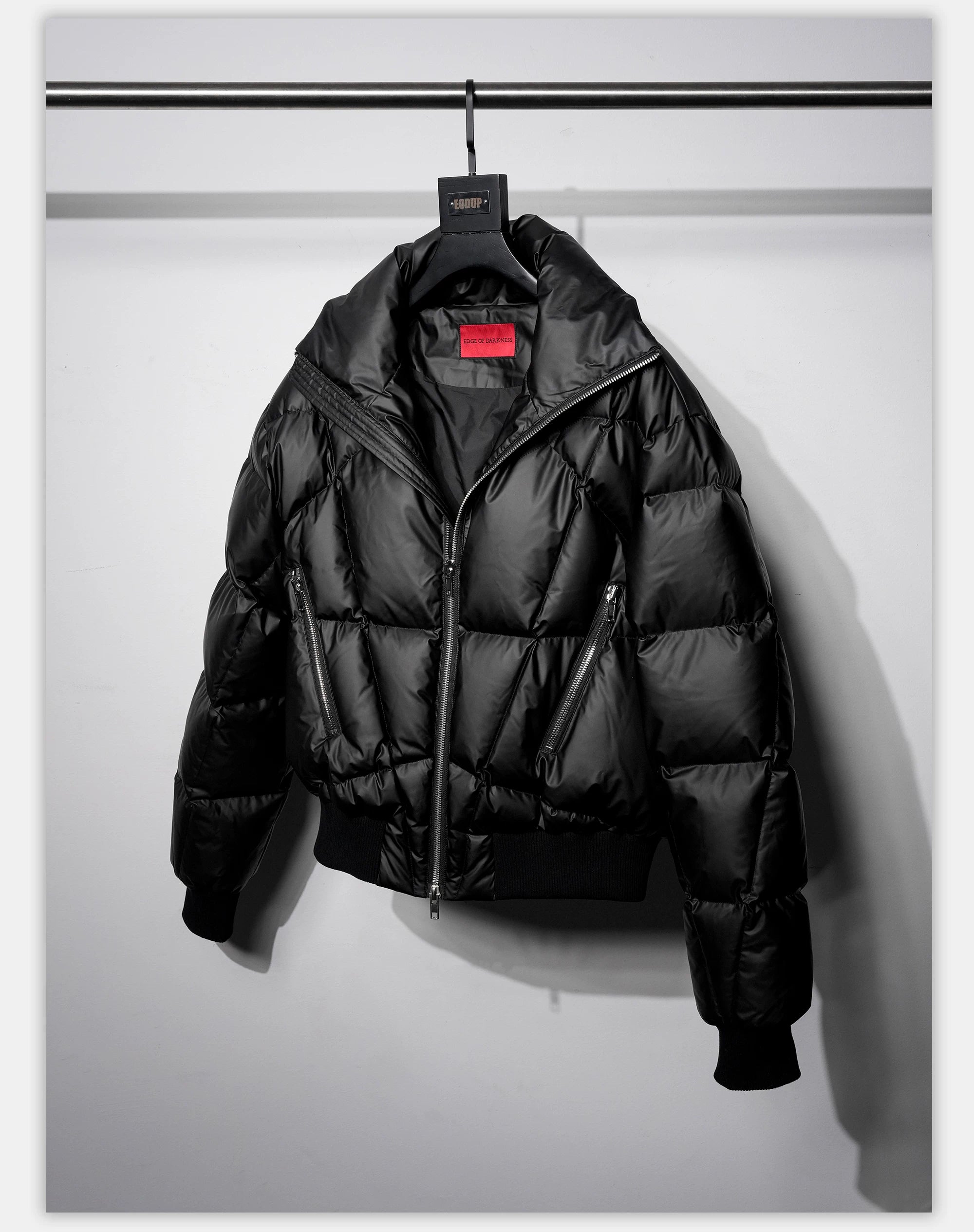 Oversized Zip Collar Puffer Jacket