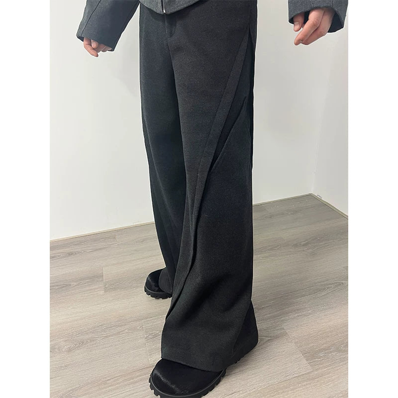 Loose Flare Fleece Pants