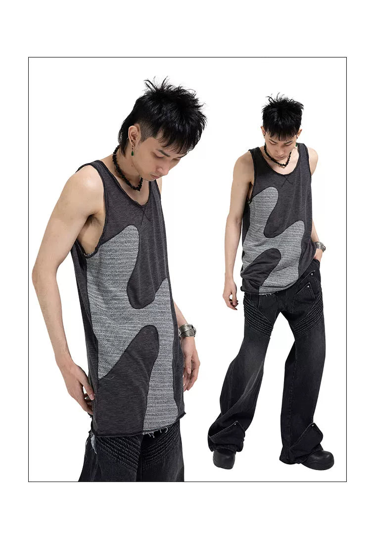 Men's Punk Cotton Sleeveless Vest