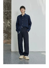 80s Cotton Oxford Asymmetric Pocket Shirt