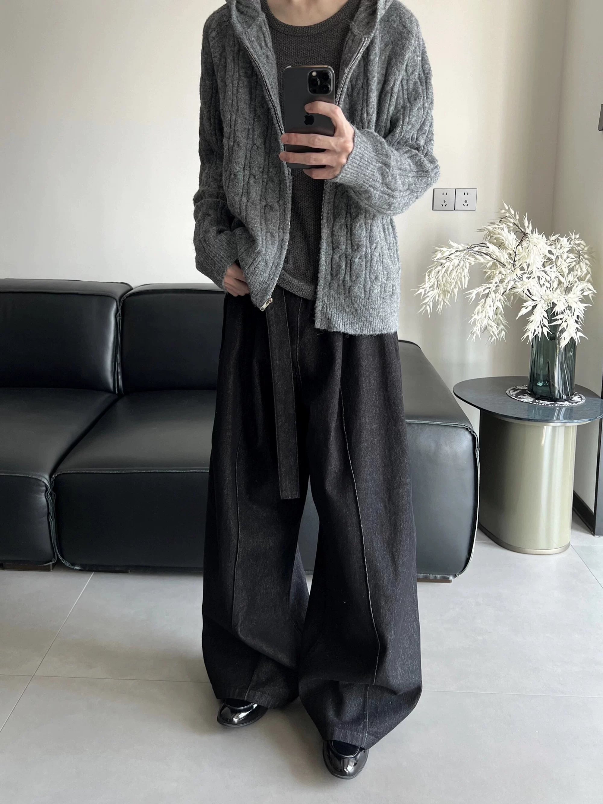 Loose Raw Hemp Denim Jeans