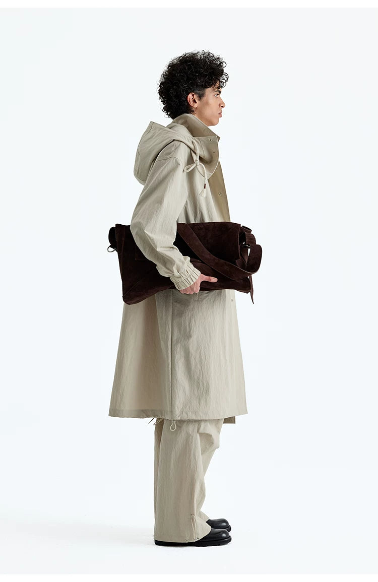 Drawstring Waist Nylon Cotton Parachute Pants