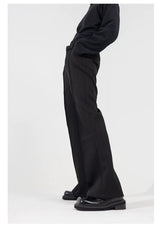 Men's Slim Striped Flared Casual Pants