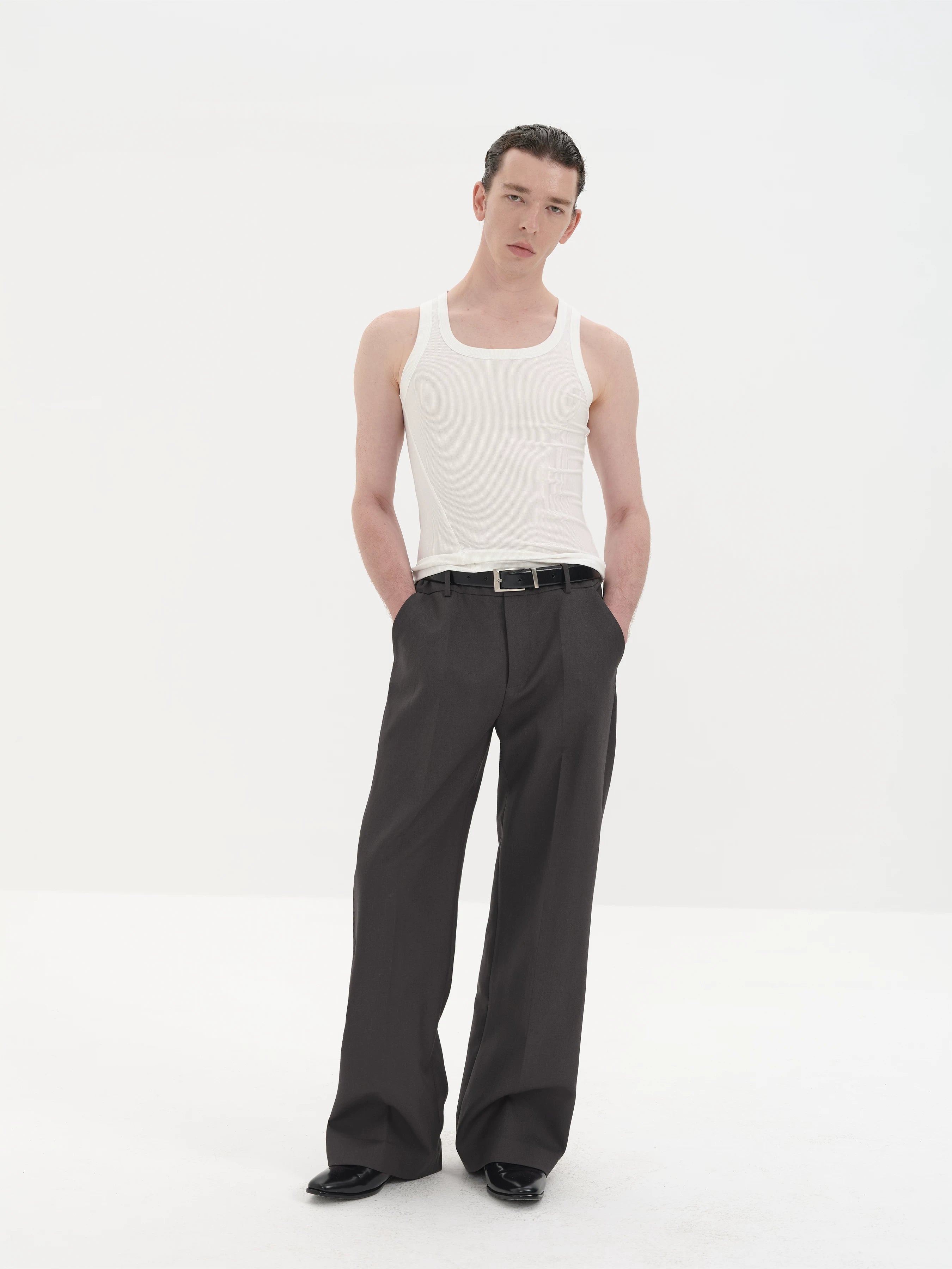 Flattering Lightweight Wide Collar Tank Tops