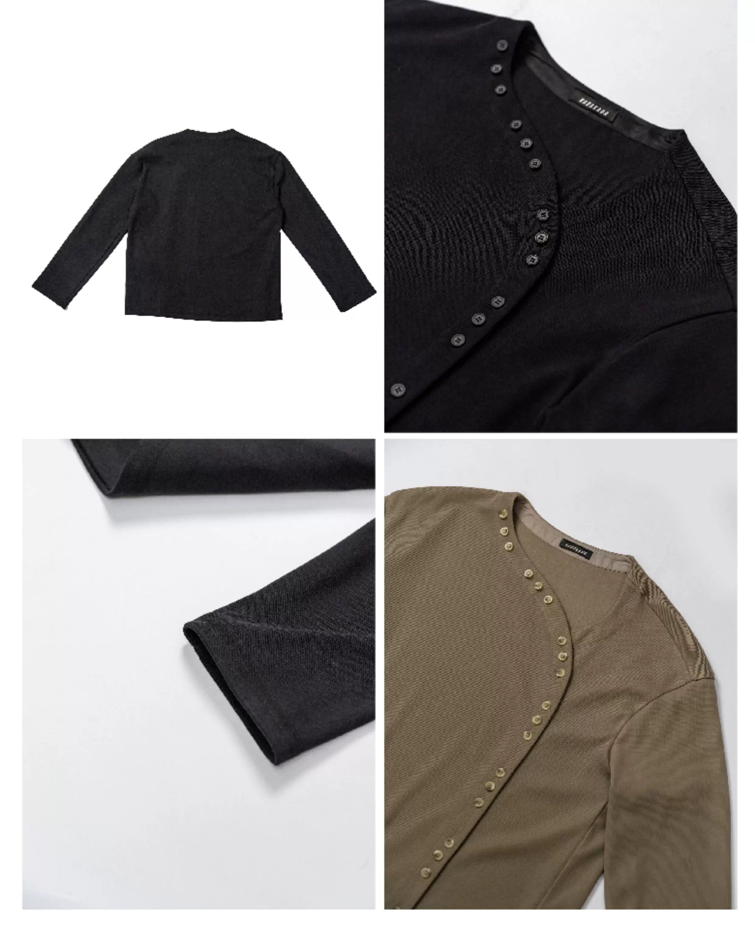 Fitted Ribbed Knit Long Sleeve Top