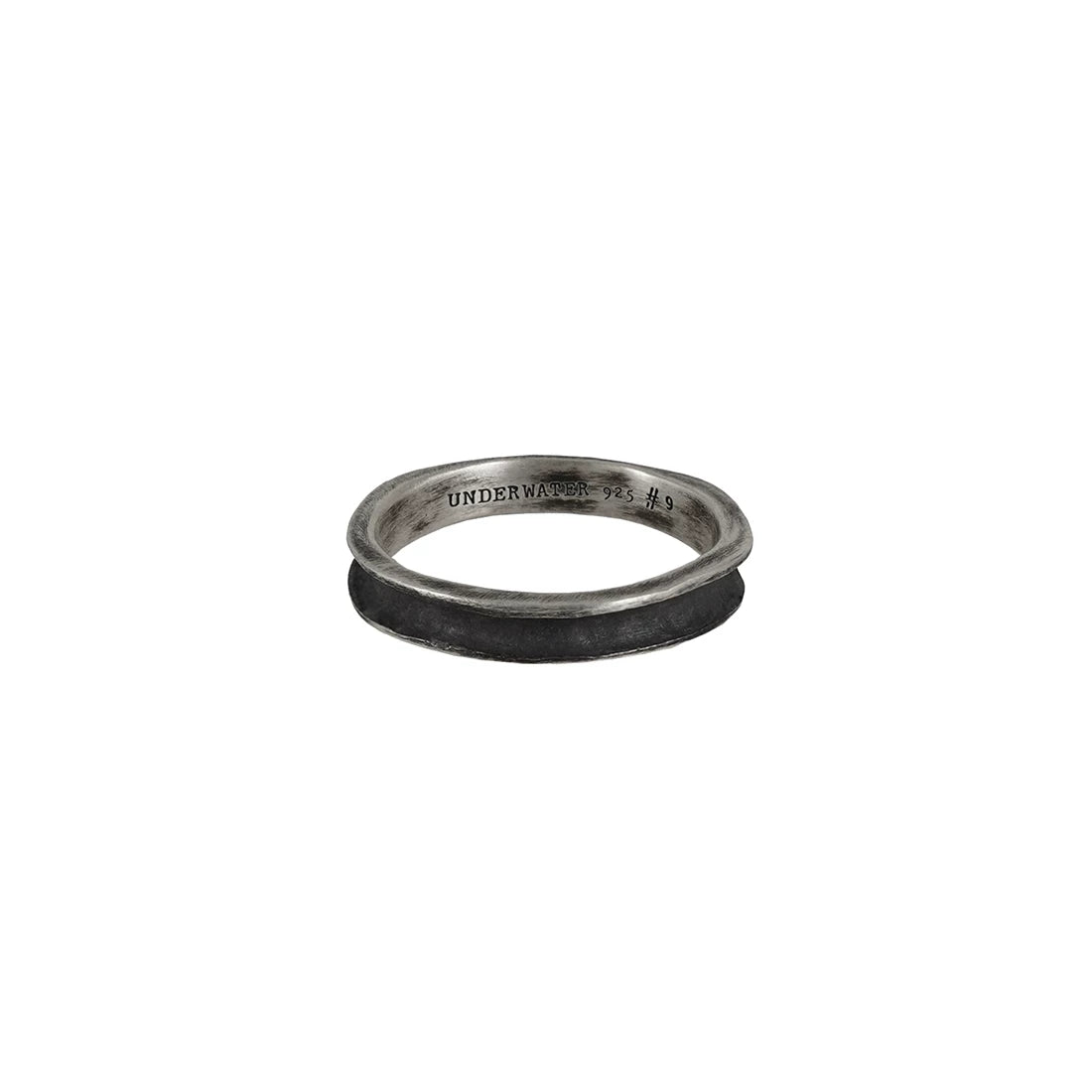 Handmade Oxidized Silver Inverted Cross Ring