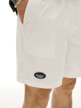 White Quick Dry Mesh Lined Shorts