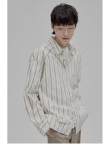 Blue White Striped Pocket Shirt