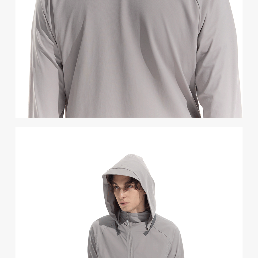 Detachable Hood Half-Zip UPF50+ Sun Jacket
