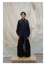 Washed Denim Split Shirt