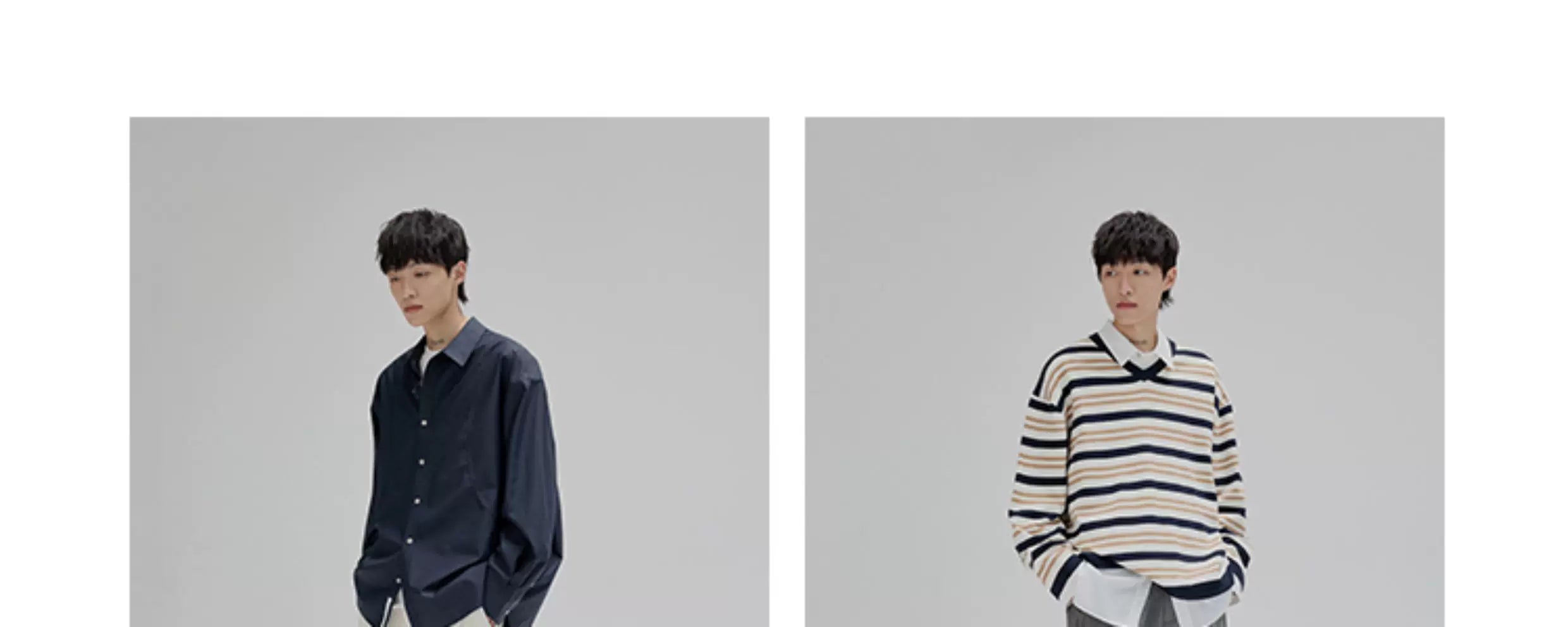 Basic Long Sleeve Cotton Blend Shirt