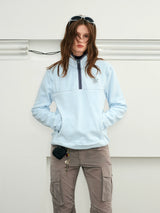 Warm Fleece Stand Collar Pullover Jacket