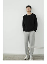 Stripe Plush Drawstring Track Pants