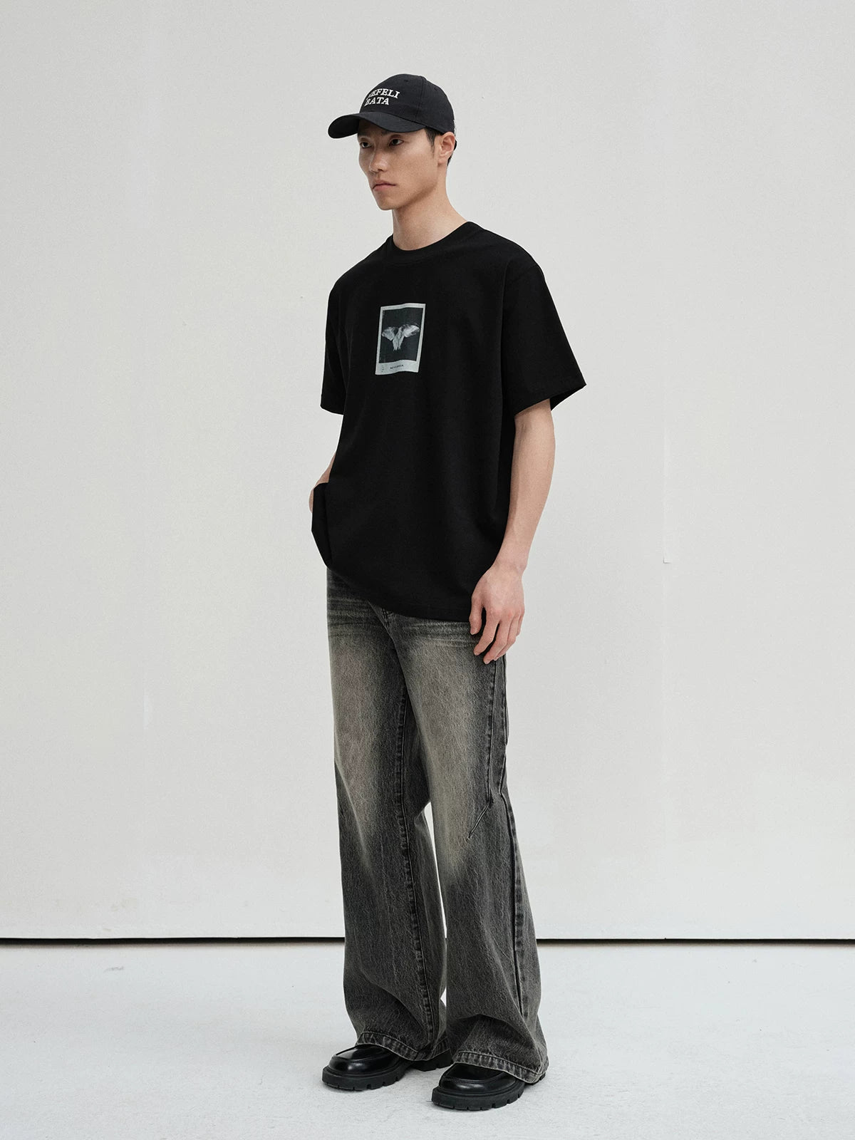 Printed 300G Long-Staple Cotton Short-Sleeve Tee