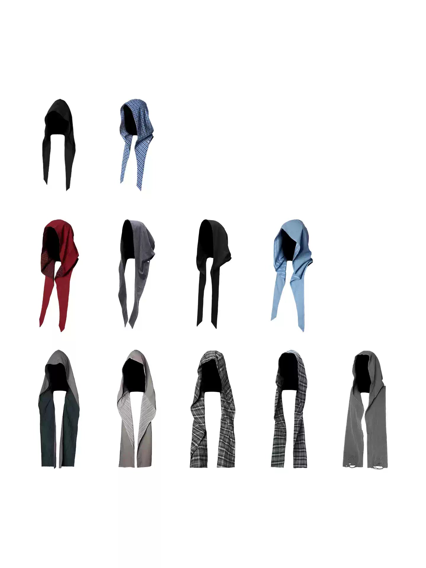 Detachable Decor Scarf Hood